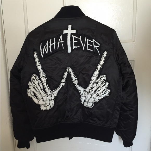 UNIF "whatever" bomber jacket