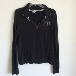 PINK half zip hoodie