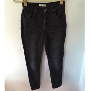 Urban Outfitters Black Washed Out High Waist Jeans