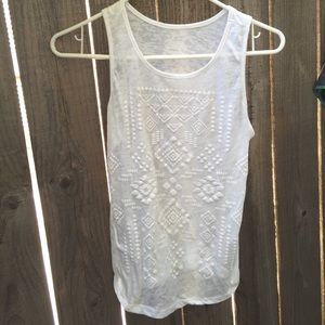 forever 21 - white tank with design