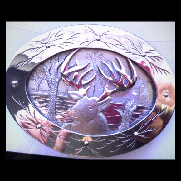 HAND CRAFTED CARBON STEEL BELT BUCKLE