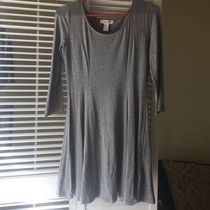 Heathered Gray Skater Dress