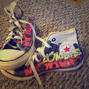 Zombie Monkey boys Converse high top Chuck Taylors