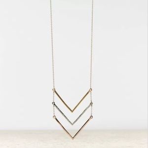 AEO Triple Chevron Necklace