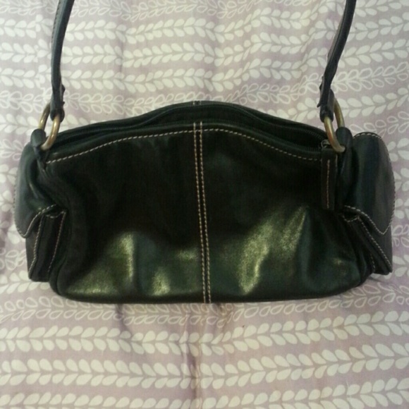 Fossil black leather small purse