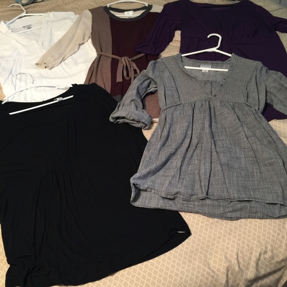 5 maternity shirts
