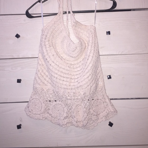 NWOT crocheted halter top