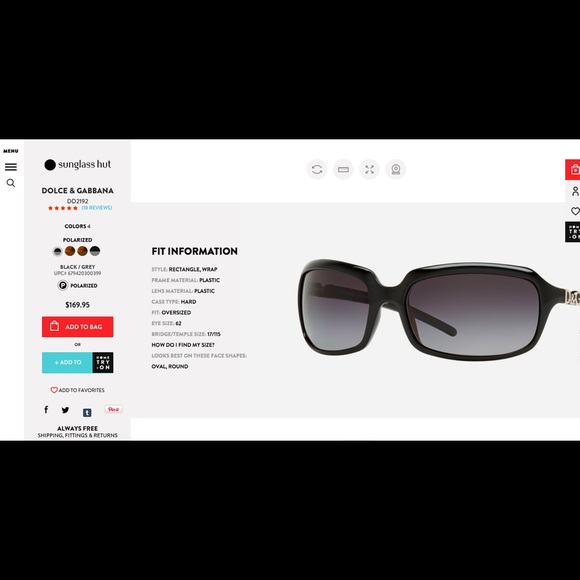 🚫SOLD🚫 Dolce and Gabbana Sunglasses - Picture 4 of 4