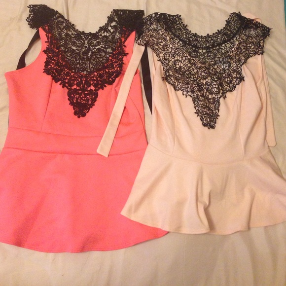 2 peplum shirt