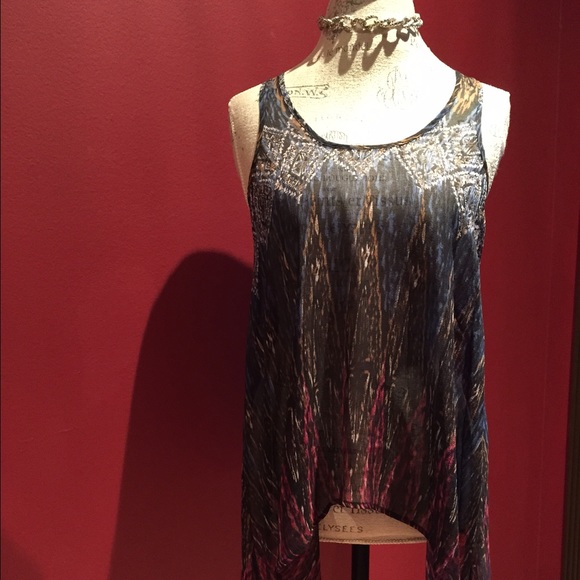 Guess by Marciano Sheer Colorful Top