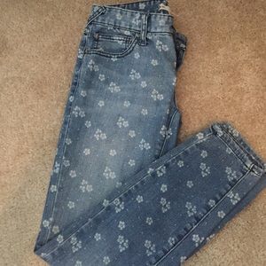 Free People Floral Jeans