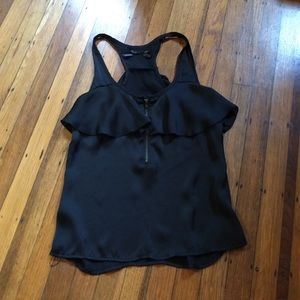 Cute silky tank-black