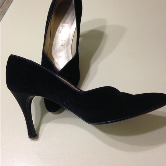 Black velvet PETRA Florence high heel shoes
