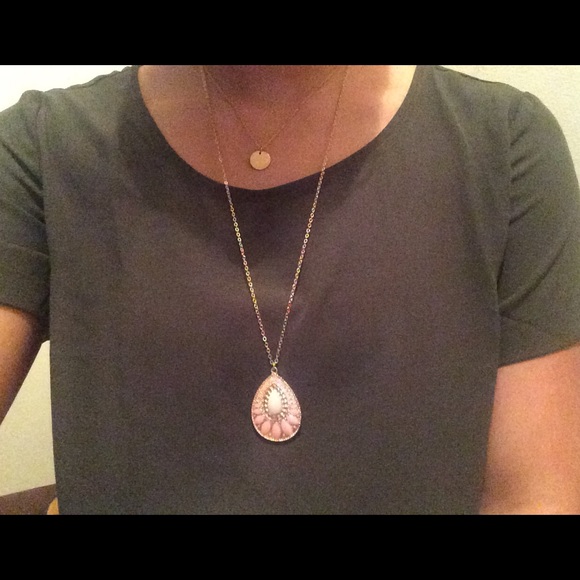Layered gold necklace
