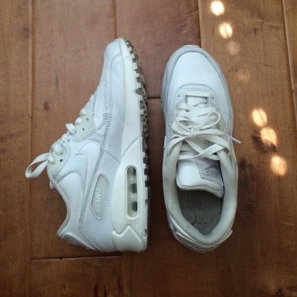 All-White Nike Air Max 90s