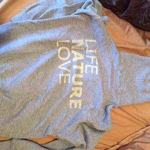 FREE CITY ZIP UP GREY SWEATER