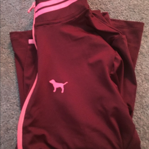 Burgundy Pink Deep V Half Zip - Picture 3 of 3