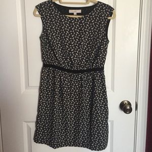 LOFT Green Leaf Dress