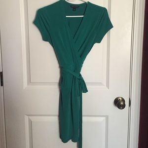 Banana Republic Green Wrap Dress