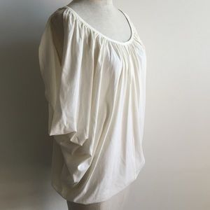 BNw/oT - Piko 1988 Slit Sleeve Blouse in Cream