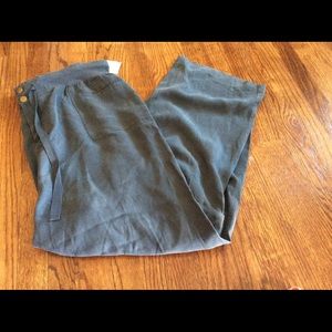 Soft Surroundings 3x  Pants Teal Tencel Elastic