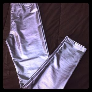 Silver leggings