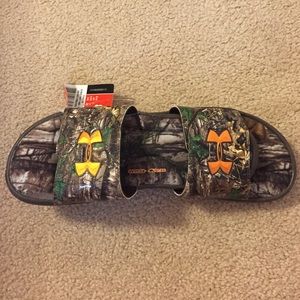 Under armour camo slip shoe!