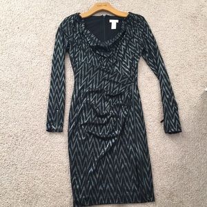 Cache black and silver dress