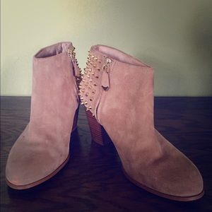 Zara Suede Studded Bootie