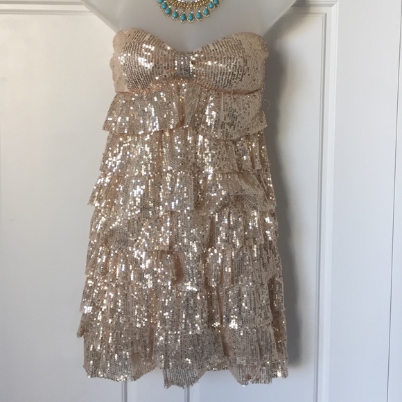 Sequined party dress. New Year's Eve