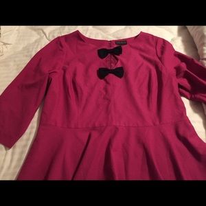 Cute pink cutout peplum top