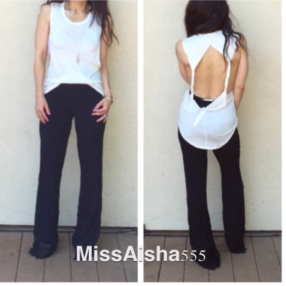Tops - 🔴 Open back tank ONLY BLACK LEFT
