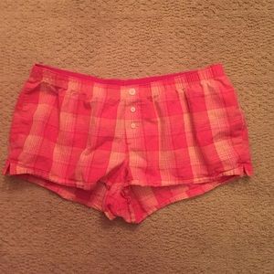 Pink sleep shorts