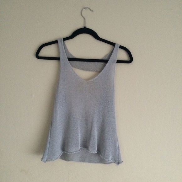 Brandy Melville rare knit open back tank top.