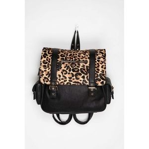Urban outfitters leopard backpack