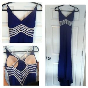 Long homecoming/prom dress