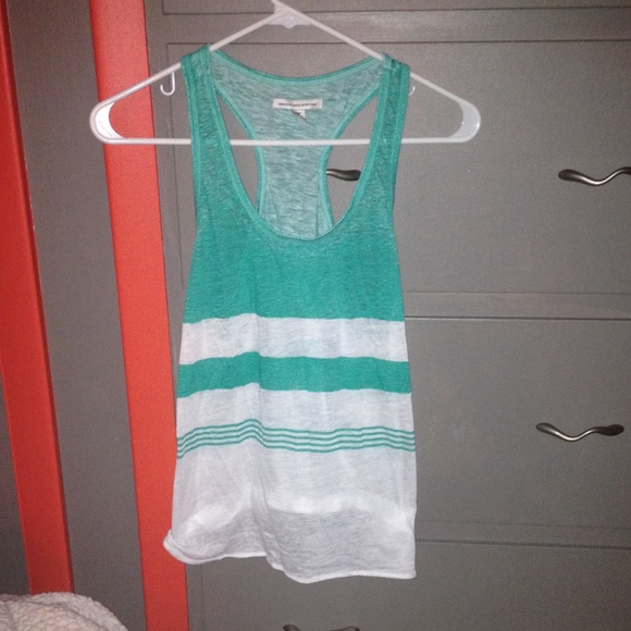 Your Typical White & Teal Summer AE Tank!