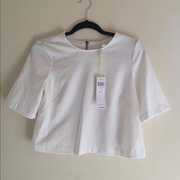 BCBGENERATION cropped bell sleeve top