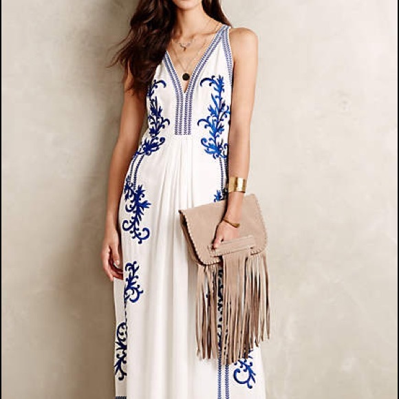 Anthropologie Dresses & Skirts - NWT Anthropologie embroidered maxi dress Sz Medium