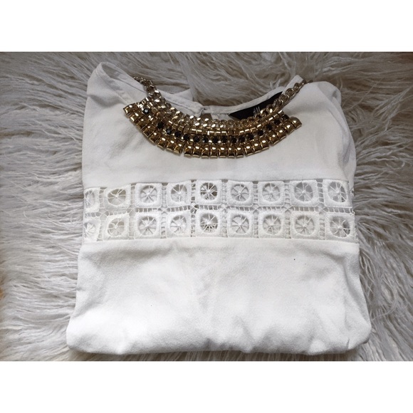 H&M White Crop Top