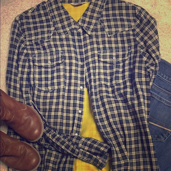 Plaid button up.