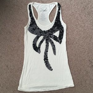Miley MaxAzria racer back tank
