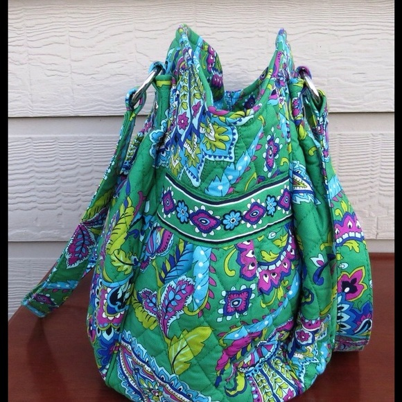 Vera Bradley Glenna Tote in emerald paisley - Picture 2 of 3
