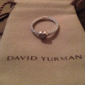 Authentic David Yurman heart ring - size 6
