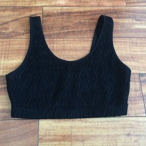 Crochet Black Bralette