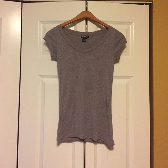 Grey V-Neck T-shirt