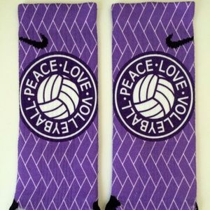 Peace Love Volleyball Custom Nike Elite Socks