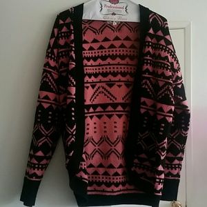 Printed cardigan