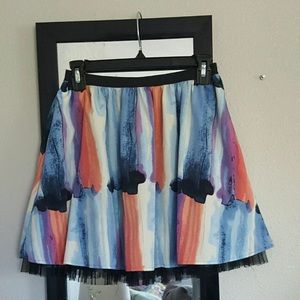 Candies watercolor skater skirt