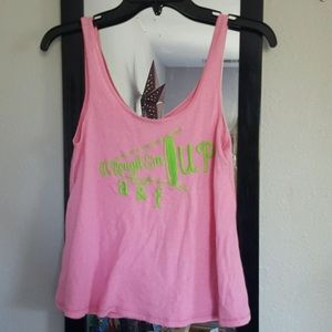Pink Abercrombie kids tank top